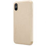 NILLKIN ochranné flip pouzdro pro Apple iPhone XS / iPhone X - zlaté