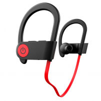 ROMIX sportovní bezdrátová Bluetooth sluchátka s mikrofonem pro Apple iPhone - červená