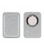 Třpytivá nalepovací kapsa na karty pro iPhone - stříbrná