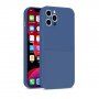 Ochranný kryt s kapsou na karty pro iPhone 12 Pro - tmavě modrý