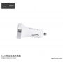 HOCO nabíječka do auta (5V/3.1A) se dvěma USB porty pro Apple iPhone / iPad / iPod - bílá
