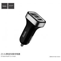 HOCO nabíječka do auta (5V/3.1A) se dvěma USB porty pro Apple iPhone / iPad / iPod - černá