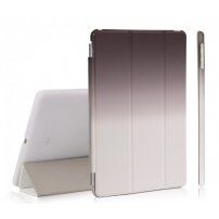 Duhové smart pouzdro s funkcí uspání a stojánkem pro iPad 9,7" (2017/2018) / Air - černo-bílé