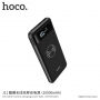 HOCO powerbanka 10000mAh s funkcí bezdrátového nabíjení pro Apple iPhone - černá