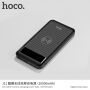 HOCO powerbanka 10000mAh s funkcí bezdrátového nabíjení pro Apple iPhone - černá