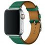 Kožený řemínek pro Apple Watch Ultra 49mm / 46mm / 45mm / 44mm / 42mm - zelený