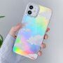 Metalický kryt s oblaky pro iPhone 11 Pro - bílý