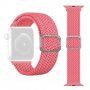 Řemínek s copánkovým vzorem pro Apple Watch Ultra 49mm / 46mm / 45mm / 44mm / 42mm - růžový