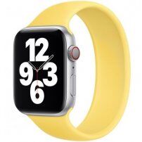 Navlékací silikonový řemínek pro Apple Watch Ultra 49mm / 46mm / 45mm / 44mm / 42mm - M - žlutý