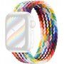 Nylonový řemínek s copánkovým vzorem pro Apple Watch Ultra 49mm / 46mm / 45mm / 44mm / 42mm - L - duhový