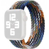 Nylonový řemínek s copánkovým vzorem pro Apple Watch Ultra 49mm / 46mm / 45mm / 44mm / 42mm - S - tmavý barevný