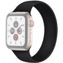 Navlékací silikonový řemínek pro Apple Watch Ultra 49mm / 46mm / 45mm / 44mm / 42mm - S - černý