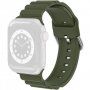 Elegantní silikonový řemínek pro Apple Watch Ultra 49mm / 46mm / 45mm / 44mm / 42mm - olivový