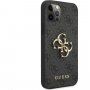 Guess 4G Metal Logo kryt pro iPhone 12 / 12 Pro - šedý