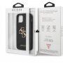 Guess Saffiano Big 4G Metal Logo kryt pro iPhone 12 Pro Max - černý