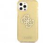 Guess Big 4G Full Glitter kryt pro iPhone 12 Pro Max - zlatý