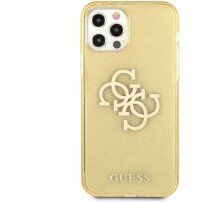 Guess Big 4G Full Glitter kryt pro iPhone 12 Pro Max - zlatý