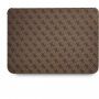 Guess 4G Metal Logo obálka pro iPad do 13" / MacBook do 14" - hnědá