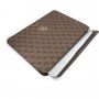 Guess 4G Metal Logo obálka pro iPad do 13" / MacBook do 14" - hnědá