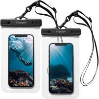 Spigen A601 voděodolné pouzdro pro iPhone - 2 ks - čiré