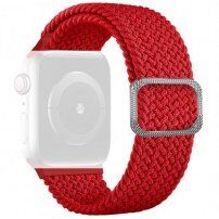 Řemínek s copánkovým vzorem pro Apple Watch Ultra 49mm / 46mm / 45mm / 44mm / 42mm - červený