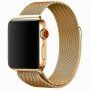 Kovový řemínek milánský tah pro Apple Watch 42mm / 41mm / 40mm / 38mm - zlatý