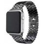 Řemínek z nerezové oceli s texturou plástve pro Apple Watch 42mm / 41mm / 40mm / 38mm - černý