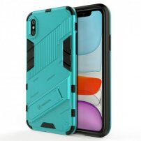 Odolný ochranný kryt se stojánkem pro iPhone XR - modrý