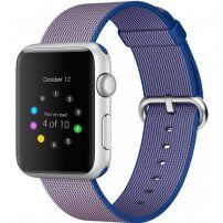 Tkaný nylonový řemínek pro Apple Watch 42mm / 41mm / 40mm / 38mm - královsky modrý