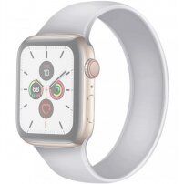 Navlékací silikonový řemínek pro Apple Watch 42mm / 41mm / 40mm / 38mm - L - bílý