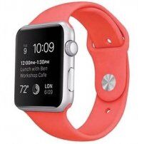 Silikonový sportovní řemínek pro Apple Watch 42mm / 41mm / 40mm / 38mm - M/L - korálový