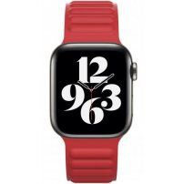 Silikonový řemínek s magnetickým upínáním pro Apple Watch 42mm / 41mm / 40mm / 38mm - červený