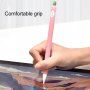 Ochranný silikonový obal s lístečky pro Apple Pencil 1. generace - žlutý