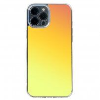 Nárazuvzdorný kryt s barevným přechodem pro iPhone 11 - žluto-oranžový