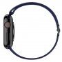 Silikonový řemínek s posuvnou přezkou pro Apple Watch Ultra 49mm / 46mm / 45mm / 44mm / 42mm - tmavě modrý