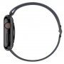 Silikonový řemínek s posuvnou přezkou pro Apple Watch Ultra 49mm / 46mm / 45mm / 44mm / 42mm - tmavě šedý