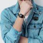 Tenký řemínek z nerezové oceli pro Apple Watch 42mm / 41mm / 40mm / 38mm - černý