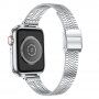 Tenký řemínek z nerezové oceli pro Apple Watch 42mm / 41mm / 40mm / 38mm - stříbrný
