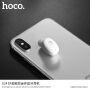 HOCO malé bezdrátové Bluetooth sluchátko s mikrofonem pro Apple iPhone - bílé
