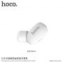 HOCO malé bezdrátové Bluetooth sluchátko s mikrofonem pro Apple iPhone - bílé