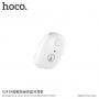 HOCO malé bezdrátové Bluetooth sluchátko s mikrofonem pro Apple iPhone - bílé