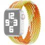 Nylonový řemínek s barevným copánkovým vzorem pro Apple Watch Ultra 49mm / 46mm / 45mm / 44mm / 42mm - M - žlutooranžový