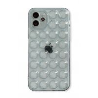 Ochranný kryt s bublinami pro iPhone 11 - šedý