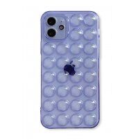 Ochranný kryt s bublinami pro iPhone 12 Pro Max - fialový