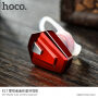 HOCO malé bezdrátové Bluetooth sluchátko pro Apple iPhone - červené