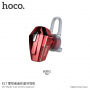 HOCO malé bezdrátové Bluetooth sluchátko pro Apple iPhone - červené