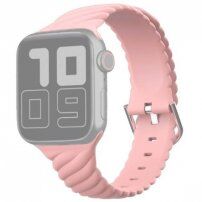 Propletený silikonový řemínek pro Apple Watch Ultra 49mm / 46mm / 45mm / 44mm / 42mm - růžový
