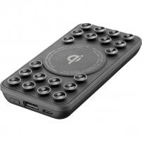 Cellularline Octopus bezdrátová powerbanka s přísavkami - 5000mAh - černá