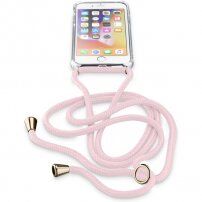 Cellularline Neck-Case kryt se šňůrkou na krk pro iPhone 6 / 7 / 8 / SE (2020/2022) - růžový