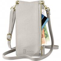 Cellularline Mini Bag pouzdro na krk pro iPhone - stříbrné